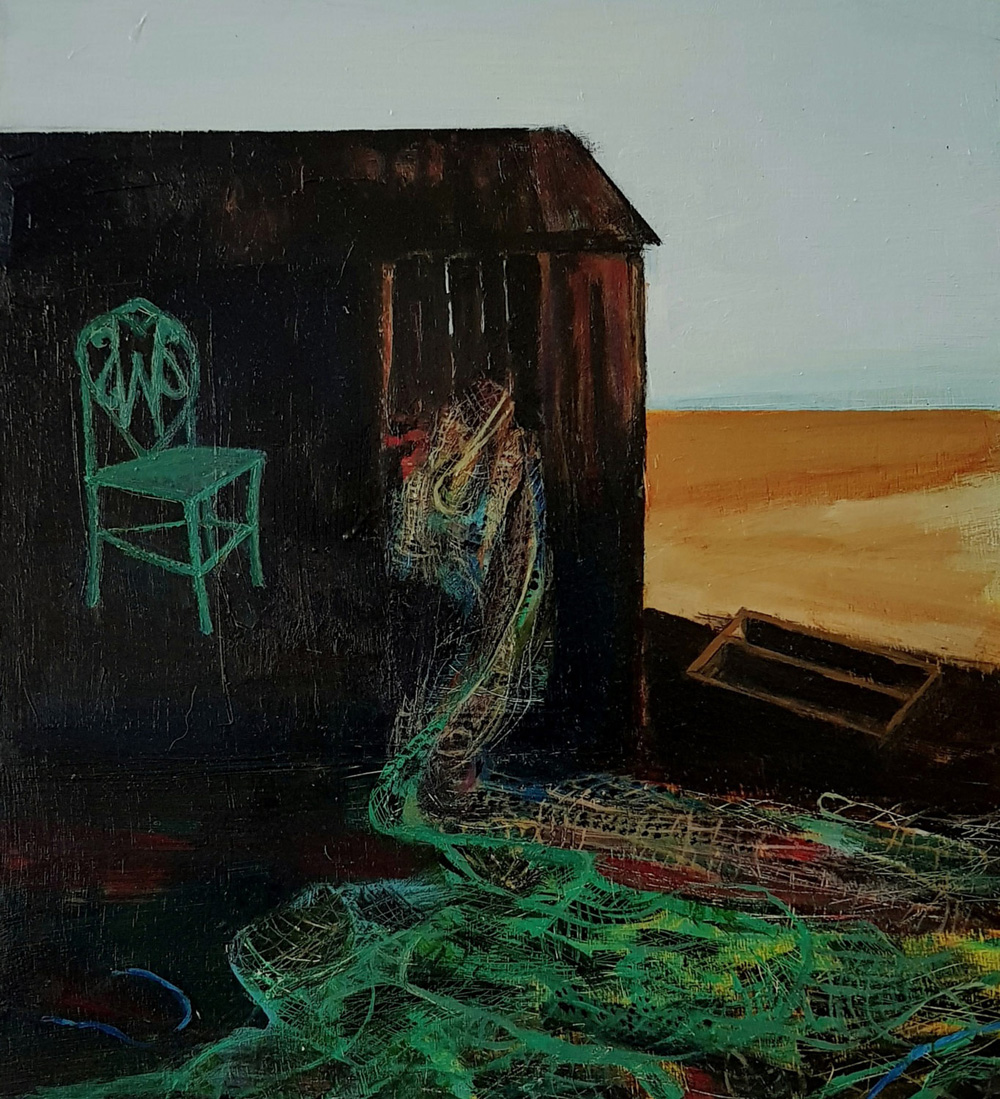 green chair